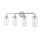 Z-Lite Delaney 4 Light Vanity, Brushed Nickel & Clear 471-4V-BN - alternate 4